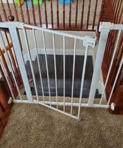 Safety 1st Easy Install 36" Extra Tall & Wide Gate, Fits Between 29'"And 47" 1 Count (Pack of 1) Extra Tall and Wide White 36 81Dpq5nZU5L