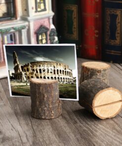 OULII Wedding Place Wooden Card Holders Table Number Stands for Home Party Decorations Pack of 10 23 81DrNeu8vvL