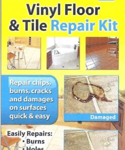 Quick 20 Vinyl Floor and Tile Repair Kit: Repairs chips, cracks, burns, and damages on vinyl and linoleum surfaces.