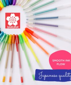 SAKURA Gelly Roll Stardust Glitter Gel Pens - Bold Point Ink Pen for Lettering, Drawing, Invitations, & Stationery - Assorted Colored Ink - Bold Line - 16 Pack 27 81DrrEhNJbL 1