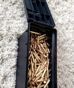 Sheffield 12629 Field Box, Ammo Storage Can and Water Resistant Ammo Can, Bullet Case Designed for Pistol, Rifle, or Shotgun Ammo Storage, Stackable and Lockable Ammo Box, Made in The USA, Black 52 81DsYgATzcL