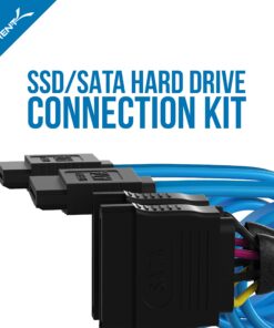 Alternative view of SABRENT SSD/SATA Hard Drive Connection Kit [Molex 4 Pin to x2 15 Pin SATA Power Splitter Cable and x2 SATA Cables (Data)] (CB-SDSP)