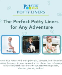 Kalencom Potette Plus Potty Seat Liners - Disposable, Leakproof Liners for Travel Potty Seat - Fragranced to Absorb Odor - 30 Count 16 81DuxbU a6L