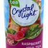 Crystal Light Raspberry Tea, made with Black Tea, (12-Quart) 1.6-Ounce Canisters (Pack of 6) Raspberry Iced Tea 1.6 Ounce (Pack of 6) 40 81Dw463LeBL