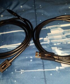 Amazon Basics 2-Pack USB-A 3.0 Extension Cable, 4.8Gbps High-Speed, Male to Female Gold-Plated Connectors, 6 Foot, Black 6 Feet 35 81DxyEQrlnL