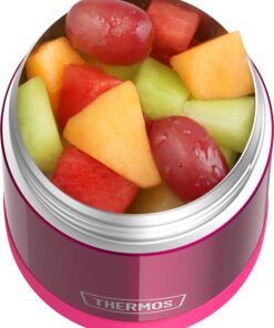 THERMOS FUNTAINER 10 Ounce Stainless Steel Vacuum Insulated Kids Food Jar, Pink 35 81Dy wk18hL