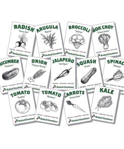 Certified Organic Vegetable Seeds for Planting Outdoors - 13 Seed Variety Pack of Veggie Heirloom Seeds Non GMO Organic Non Hybrid Open Pollinated for Home Garden - Tomato, Broccoli, Carrots, Fruit 32 81DydPqWTQL