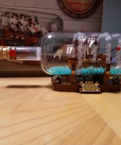 LEGO Ideas Ship in a Bottle 92177 Expert Building Kit, Snap Together Model Ship, Collectible Display Set and Toy for Adults (962 Pieces),Multicolor 46 81DzF F8uL