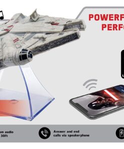 STAR WARS Millenium Falcon Bluetooth Speaker Portable Wireless Crystal Clear for Home, Travel, Outdoor, Rechargeable, Compatible with iPhone Samsung GRAY 26 81DzXiDcekL