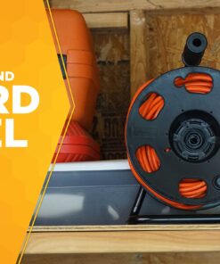 Alternative view of Woods 22849 Metal Extension Cord Reel Stand In Black, Heavy Duty, Quick Snap Together Design, Sturdy and Durable Stand, Easy to Grip Handles, Holds Up To 100 Feet, 14/3 Gauge Cord