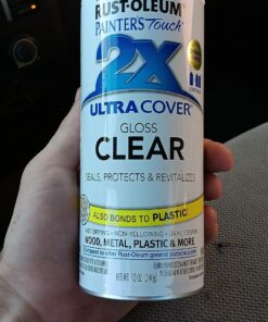 Rust-Oleum 334029 Painter's Touch 2X Ultra Cover Spray Paint, 12 oz, Gloss Clear 12 Ounce (Pack of 1) 44 81E1KNulKiL