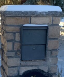 Mail Boss 7205 Package Master Curbside Locking Security Mailbox | Granite 21.5 x 12 x 16.5 inches 37 81E2bshcw4L