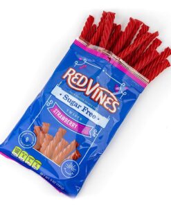 Alternative view of Red Vines Sugar Free Licorice, Strawberry Flavor, Soft & Chewy Candy Twists, 5oz Bags (12 Pack)