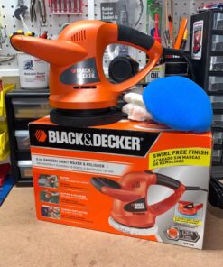 BLACK+DECKER Polisher, 6 inch, 2 Handle Grip, Swappable Wool or Foam Bonnets, 10-foot Chord for Easy Mobility (WP900) Waxer 38 81E3l3JR71L