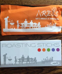 Marshmallow Roasting Sticks kit-Telescoping Stainless Steel Cookware Set Forks for Smores & Best Camping Accessories for Kids Over Campfire & Hot Dog Fire Pit Cooking 47 81E4AEXImsL