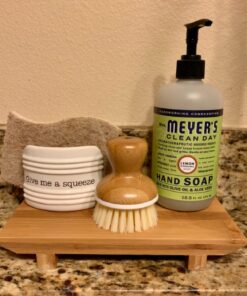 Mud Pie Give Me A Squeeze Sponge Caddy, 3" x 3", White 24 81E5JG5DLkL