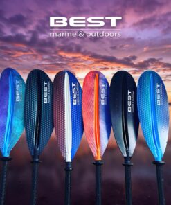 Alternative view of Best Marine and Outdoors Kayak Paddle, Carbon Fiber Shaft & Fiberglass Reinforced Polypropylene Blades, 220cm, 234cm, 250cm, Lightweight Kayak Paddles for Adults, Kayak Oar & Accessories Black 234.0 Centimeters