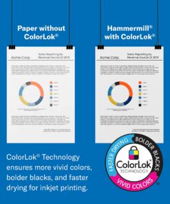 Hammermill Printer Paper, Premium Inkjet & Laser Paper 24 Lb, 8.5 x 11 - 1 Ream (500 Sheets) - 97 Bright, Made in the USA, 166140R 1 Ream | 500 Sheets 24 lb Ink - Laser 26 81E7yWPwazS