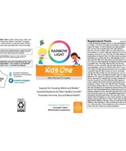 Rainbow Light Kids One Multivitamin, Chewable Multivitamin for Kids Provides Healthy Growth and Immune Support, With Vitamin C, Zinc, & B Complex, Vegetarian and Gluten Free, Fruit Punch, 90 Count 90 Count (Pack of 1) 45 81E8vx9T9PL 3