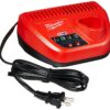 Milwaukee Genuine OEM 48-59-2401 M12 Lithium Ion 12 Volt Battery Charger w/LED Indicating, Red 39 81E96hpqYL