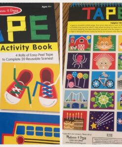 Melissa & Doug Tape Activity Book: 4 Rolls of Easy-Tear Tape and 20 Reusable Scenes 36 81E9wjh4grL