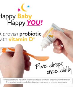 BioGaia Protectis Baby Probiotic Drops + Vitamin D | Reduces Colic, Gas & Spit-ups | Healthy Poops | Reduces Crying & Fussing & Promotes Digestive Comfort | Newborns, Babies & Infants | 0.34 oz 0.34 Fl Oz (Pack of 1) 21 81EBisLwL1L 1