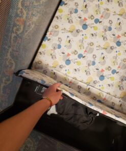 Graco Pack and Play Portable Playard, Push Button Compact Fold, Carnival Pack N Play 43 81EBsiGP6gL