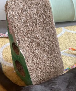 GoPets Premium Cat Scratcher - Wedge Shaped Corrugated Cardboard, Ergonomic Scratching Posts, Reversible Design, Lasts 2X Longer, with 1 Pack Catnip & Hidden Toy Cutouts for Endless Feline Play Fun 45 81EBtlsHSTL 1