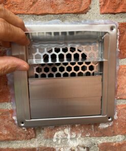 Sunshane 2 Pack 4 Inch Dryer Vent Grill Bird Guard Insert Stop Birds Nesting in Bathroom Exhaust Vent and Dryer Vent 15 81EC0edzLlL