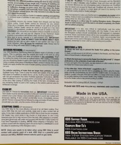 KBS Coatings 52000 Cycle Tank Sealer Kit, Complete Kit - Seals Up To 5 Gallon Tank, Lightly Pigmented Silver 41 81ECRVATTtL