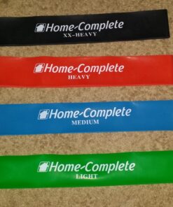 Resistance Band Exercise Loops - Set of 4 Elastic Workout Bands for Fitness, Muscle Toning, Stretching, and Physical Therapy by Home-Complete 34 81EDUwyBkJL