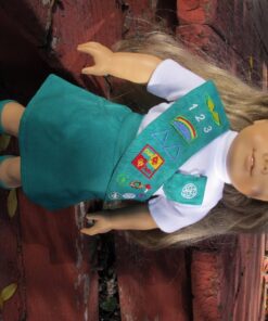 Emily Rose 18 Inch Doll Jr Junior Girl Scout Inspired Uniform Clothes Outfit | Gift-Boxed! | Compatible with 18" American Girl Dolls 28 81EDqpIhmiL