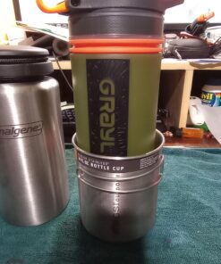 GSI Outdoors Glacier Stainless Steel Bottle Cup I Lightweight Cup or Pot for Travel, Camping and Backpacking - 24 oz Large (Pack of 1) 30 81EExdaJmcL