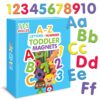 Curious Columbus - Magnetic Letters and Numbers for Toddlers - Alphabet Magnets + Number Magnet for Fridge. Foam Letter Magnets for Kids - 123 ABC Toddler Magnets - Play Refrigerator Learning Magnets