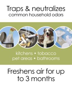 Hamilton Beach TrueAir Plug-Mount Air Freshener Odor Eliminator for Common Household-Tobacco, Pet, Bathroom & Trash, On/Off Fan, with Carbon Filter + Green Meadow Cartridge, White (04530GM) Plug Mount Odor Eliminator/Air Freshener 25 81EKtFeSKL