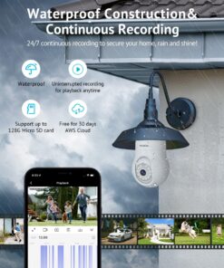 LaView 4MP Bulb Security Camera 2.4GHz,360° 2K Security Cameras Wireless Outdoor Indoor Full Color Day and Night, Motion Detection, Audible Alarm, Easy Installation, Compatible with Alexa White 25 81ELfdVLiL