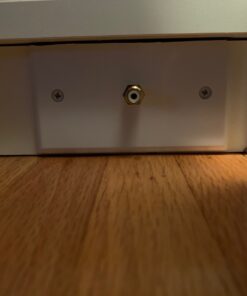 VCE RCA Wall Plate(UL Listed), 1-Port Keystone Wall Plate with Female to Female RCA Keystone Jack Insert for Subwoofer Audio Port, White 13 81EM7nXB1NL