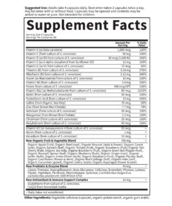 Garden of Life Multivitamin for Women 50 & Over, Vitamin Code Women 50 & Wiser Multi - 240 Capsules with Vitamins A, B, C, D3, E & K, CoQ10, Probiotics & Enzymes 240 Count (Pack of 1) 18 81EMFvKgD1L