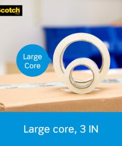 Scotch Heavy Duty Packaging Tape, 1.88" x 54.6 yd, Designed for Packing, Shipping and Mailing, Strong Seal on All Box Types, 3" Core, Clear, 6 Rolls (3850-6) 29 81EMzGETJCL