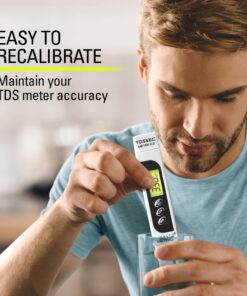 Professional TDS ppm Conductivity Meter - Quick and Easy EC TDS and Temperature Test Pen | 0-9999 ppm with ± 2% Accuracy | Perfect 3-in-1 Tester For Ro Water Aquarium Hydroponics Coffee Pool etc. White 26 81ENIpknIsL