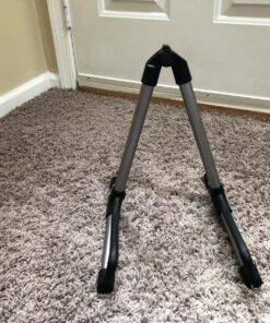 Donner Guitar Stand Acoustic,Folding Metal Electric Stands & Hangers,Bass Classical Travel Guitar Stand adjust for 30" 40" Mandolin, Bass, Banjo, Ukulele (Gray) - DS-1 Gray 54 81ENQF50wmL