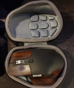 co2CREA Hard Travel Case Replacment for Logitech MX Master 2S / MX Master 3 Wireless Mouse (Black Case + Inside Grey) Black Case+Inside Grey Case for Master 2S/3 53 81EO61lTDqL