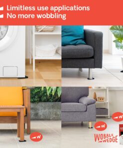 Wobble Wedges Flexible Plastic Shims, 75 Pack - MADE IN USA - Multi-Purpose Shim Wedges for Home Improvement & Work - Plastic Wedge, Table Shims for Leveling, Toilet Shims & Furniture Levelers - Black 14 81EO9TeTo3L