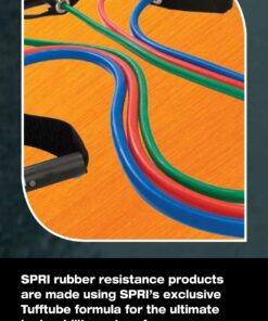 SPRI Xertube Resistance Bands with Handles – All Exercise Cords Sold Separately with Home Gym Workout Fitness Door Anchor Attachment Option With Door Attachment Green Light 16 81EPvDjt0hL