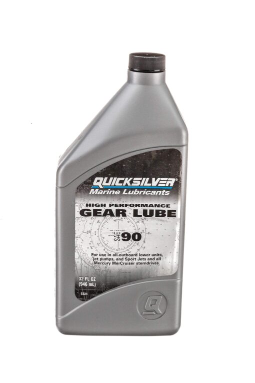 Quicksilver 858064Q01 SAE 90 High Performance Gear Lube , 32 oz 1-Quart