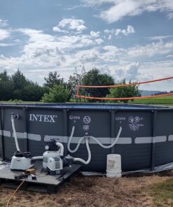 INTEX 26329EH Ultra XTR Deluxe Above Ground Swimming Pool Set: 18ft x 52in – Includes 2100 GPH Cartridge Sand Filter Pump – SuperTough Puncture Resistant – Rust Resistant – Easy to Assemble 37 81ERLHZmMNL