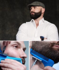 The Beard Bro- 7 Tools in 1 Professional Beard Shaping Tool For Perfect Lines and Symmetry- THE FIRST & ORIGINAL 17 81EReU70BCL