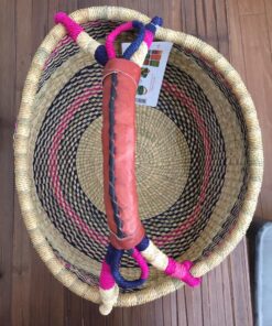 AFRICAN MARKET BASKET African Round Basket, 1 EA 46 81EVs25a9L