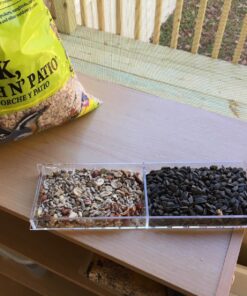 Large Clear Window Bird Feeder - Extended House with Strong Suction Cups - Steel Perch Sliding Feed Seed Tray - See Through Transparent Big Birdhouse - Wild Finch, Cardinal, Blue Jay - Cool Cat Gift 88 81EWRozq0XL