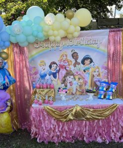 Princess Balloons for Birthday Party - Princess Birthday Decorations for Girls - Princess Party Decorations Birthday Balloons - Happy Birthday Princess Banner - Bundled by Jolly Jon 29 81EWXwVty4L